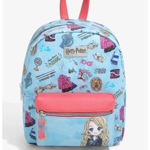 Harry Potter Luna Lovegood Mini Backpack Icons Pattern Bag By Bioworld